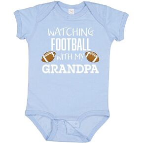 inktastic Watching Football with My Grandpa Baby Bodysuit