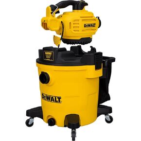 DEWALT Shop Vacuum Wet and Dry Vac with Detachable Leaf Blower, 3 in 1 Heavy Duty Wet Dry Vacuum Cleaner 12 Gal for Home, Garage, Car, Workshop, Jobsite, Lawn Care, Yard, Patio, 5.5 Peak HP, DXV212P