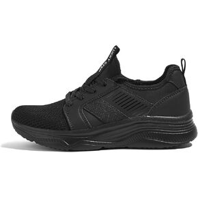LUCKY STEP Women's Mesh Slip On Walking Shoes Platform Tennis Running Sneakers Breathable Lightweight Training Workout Athletic Gym Footwear
