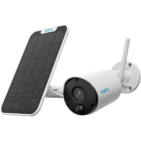 REOLINK 2K Solar WiFi Security Cameras Outdoor Wireless, No Hub Needed, 3MP Night Vision, Human/Vehicle Detection, Wireless Home Security Camera Works with Alexa, Argus Eco Bundle with Solar Panel