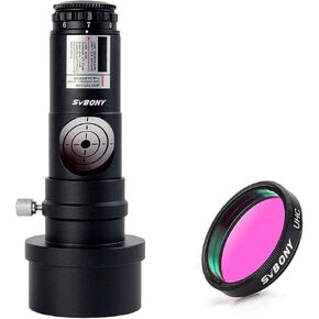 SVBONY RED LASER MOULLIMATOR مع محول 2 بوصة لحزمة تلسكوب MARCA Newtonian مع 1.25 بوصة تلسكوب UHC