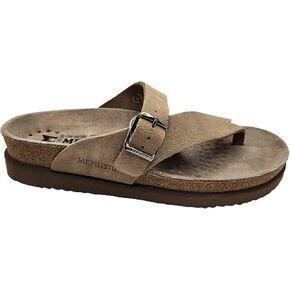 Mephisto Women's Helen Flat Sandal, Warm Grey, 7