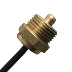 Taidacent G1/2 DS18B20 NTC PT100 PT1000 Thread Pipe Temperature Sensor Probe Digital Thermostat Controller Switch Copper Probe (DS18B20)