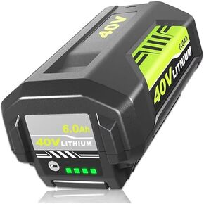 Replace for Rybi 40V Battery 6.0Ah, Replace for Rybi OP4060 OP4040 40v Battery OP4050 OP4015 OP4026 OP4030, Compatible with Rybi 40V HP Series Tools