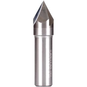 Yonico Solid Carbide V Groove Router Bit 60 Degree 1/2-Inch Shank 14060