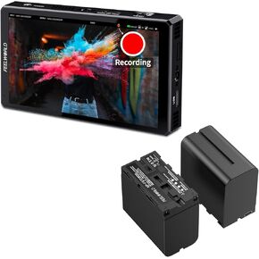 FEELWORLD CUT6S Camera Monitor with 2xF970 6600mAh Battery