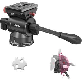 ULANZI TT31 Claw Quick-Release Camera Tripod+U210 Tripod Fluid Head, Mini Pan Tilt Head w Handle