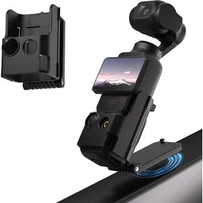 Magnetic Bracket Mount Compatible with DJI OSMO Pocket 3, Strong Magnetic Base Camera Holder, Adjustable Expansion Adapter, Anti-Slip Silicone Pad, Portable & Easy Installation