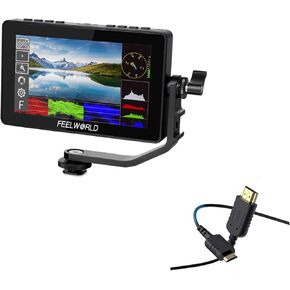 FEELWORLD F5 PRO Camera Monitor with 1×Mini HDMI Cable