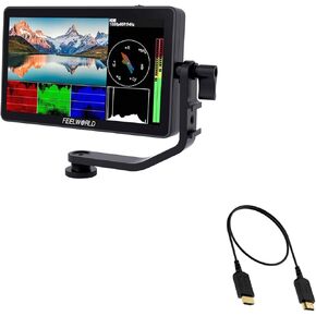 FEELWORLD F6 Plus Camera Monitor with 1× Standard HDMI Cable