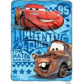 Disney-Pixar's Cars 2, "Buddy Racers" Micro Raschel Throw Blanket, 46" x 60", Multi Color