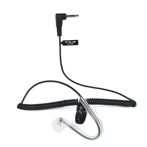 HYS Surveillance Listen Only Balanced Armature 3.5mm Earphone, Soft in-Ear Dynamic Single Law Enforcement Earpiece/Headset for Two-Way Radios, Transceivers and Shoulder Speaker Microphones in Saudi Arabia