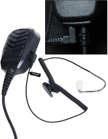 HYS Surveillance Listen Only Balanced Armature 3.5mm Earphone, Soft in-Ear Dynamic Single Law Enforcement Earpiece/Headset for Two-Way Radios, Transceivers and Shoulder Speaker Microphones in Saudi Arabia