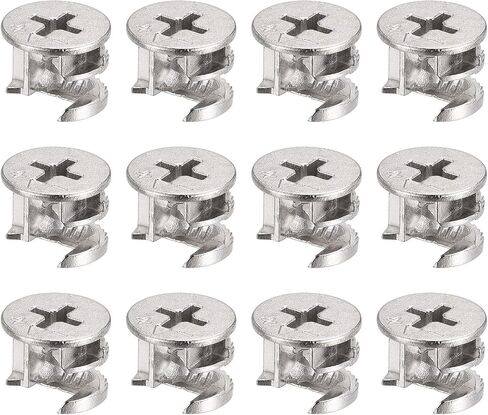 uxcell Cam Lock Nut for Furniture, 10pcs 14.6x11.3mm Joint Connector Locking Nuts Furniture Connecting Cam Fittings in Saudi Arabia