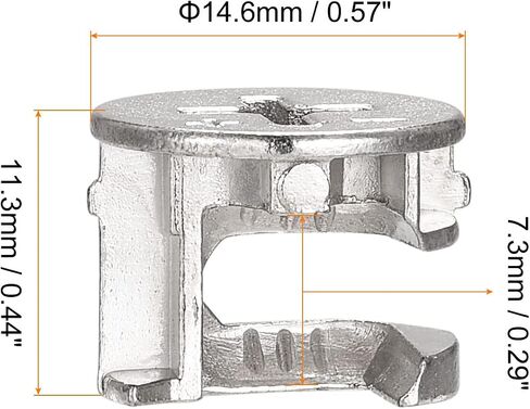 uxcell Cam Lock Nut for Furniture, 10pcs 14.6x11.3mm Joint Connector Locking Nuts Furniture Connecting Cam Fittings in Saudi Arabia