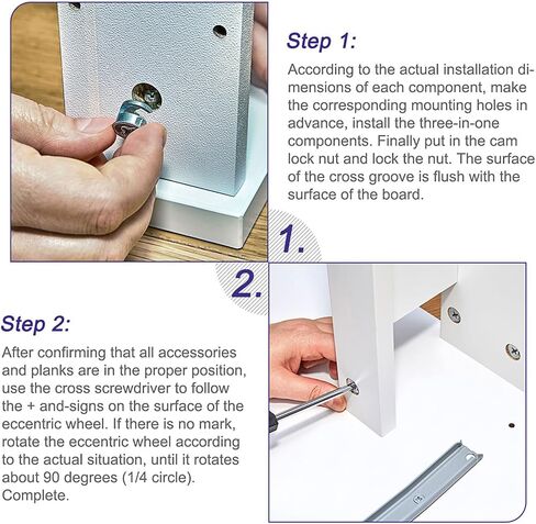 uxcell Cam Lock Nut for Furniture, 10pcs 14.6x11.3mm Joint Connector Locking Nuts Furniture Connecting Cam Fittings in Saudi Arabia