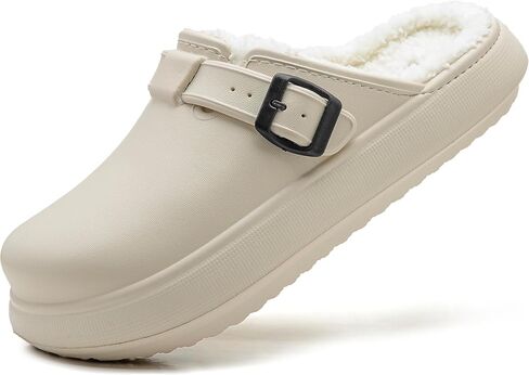 Ellis Classic Fur Lined Clogs Waterproof Winter Fuzzy Slippers for Women Men Indoor and Outdoor in Saudi Arabia