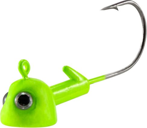 Dr.Fish 10 Pack Walleye Fishing Jig Heads 3D Eyes Stand Up Jigs Walleye Hook Lures Flat Bottom Fishing Swimbait Jig Freshwater Fishing Bass in Saudi Arabia