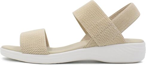 L LOUBIT Women's Sandals Elastic Strap Summer Comfort Open Toe Slides Anti-Slip Lightweight Flat Sandals in Kuwait