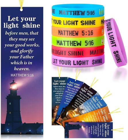 30 Sets/ 60 Pcs Jesus Loves Me Wristbands with John 3: 16 Religious Christian Bookmarks Gift, Include 30 VBS Bible Verse Rubber Wristbands 30 Inspirational Cross Bookmark for Sunday School in Saudi Arabia