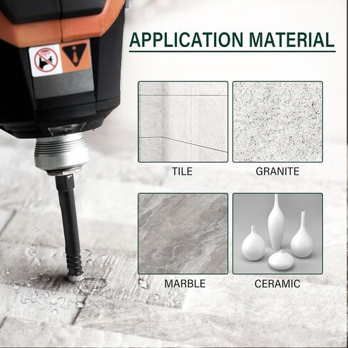Diamond Hole Saw, Ceramic Drill Bit for Porcelain Tile Marbile Granite Stone Glass, Hex Shank, Holemaking Attachment for Bosch DeWalt Milwaukee. (1/4 Inch) in Saudi Arabia