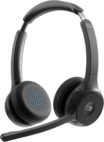 Cisco Headset 721, Wireless Single On-Ear Bluetooth Headphones, Webex Button, USB-A HD Bluetooth Adapter, Soft Case, Carbon Black, 1-Year Limited Liability Warranty (HS-WL-721-BUNA-C) in Kuwait