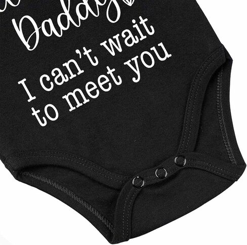 Hello Daddy Bodysuit for Baby Pregnancy Announcement Husband Baby Bodysuits Hey Daddy Infant Romper in Saudi Arabia