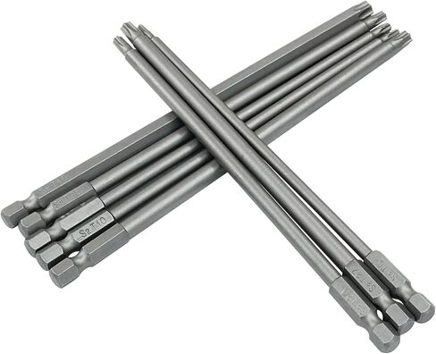 Hordion 8pcs 1/4 inch hex shank t8-t40 torx head screwdriver bit ، 6 بوصة الطول in Kuwait