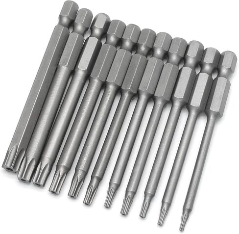 Hordion 8pcs 1/4 inch hex shank t8-t40 torx head screwdriver bit ، 6 بوصة الطول in Kuwait