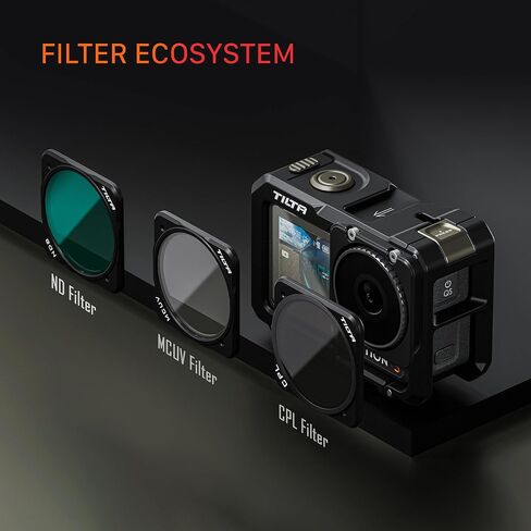 Tilta Full Camera Cage Compatible with DJI Osmo Action 3, 4, 5 Pro (Black, Full Cage) in Kuwait