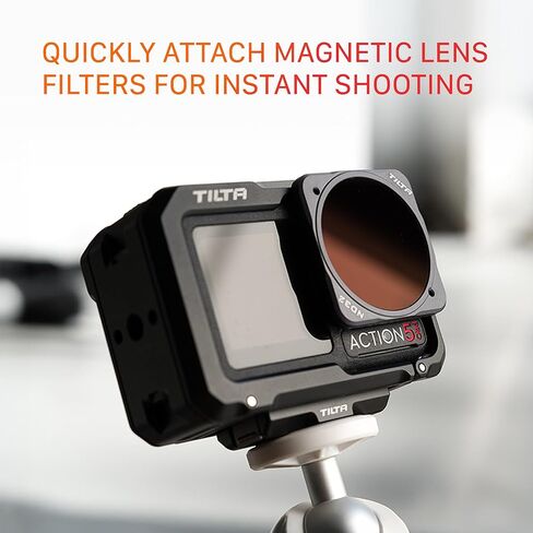 Tilta Full Camera Cage Compatible with DJI Osmo Action 3, 4, 5 Pro (Black, Full Cage) in Kuwait