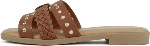 Soda “Flash" ~ Women Square Toe Ornamented H-Band Slip-On Sandals in Saudi Arabia
