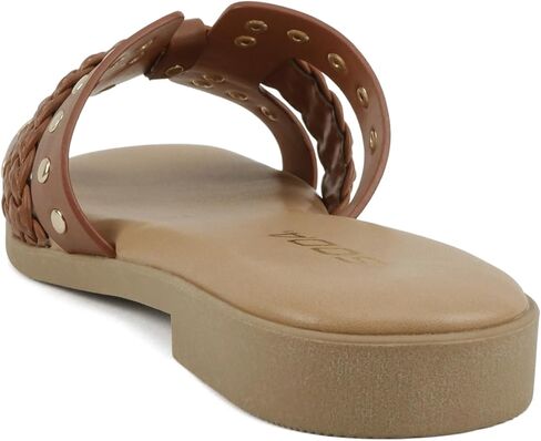 Soda “Flash" ~ Women Square Toe Ornamented H-Band Slip-On Sandals in Saudi Arabia