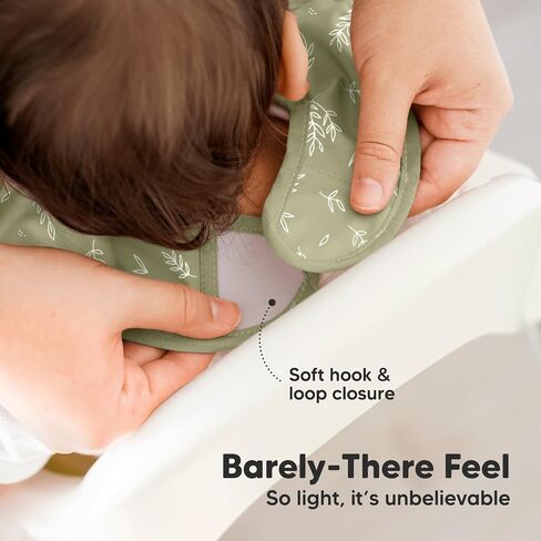 3-Pack Waterproof Baby Bibs for Eating - Lightweight Toddler Feeding Bibs with Large Food Catcher, Mess Proof, Food-Grade Baby Eating Essentials, Easy to Put On & Clean (Bloom) in Saudi Arabia
