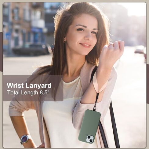 Phone Lanyard Crossbody Wrist Strap, Clip and Go Strap for Phone with Wallet Crossbody, Adjustable Phone Strap Crossbody Compatible with All Phones (Black) in Saudi Arabia