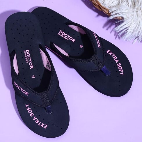 Doctor Slippers for Women Orthopedic Diabetic Pregnancy Non Slip Lightweight Comfortable Flat Casual Stylish Dr Chappals and House Flip flops For Ladies and Girl’s D-22 in Saudi Arabia