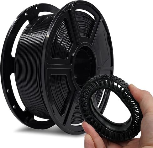 FLASHFORGE PLA مرن 1.75 مم، خيوط طابعة ثلاثية الأبعاد أطول 4 مرات 1 كجم (2.2 رطل) بكرة - دقة الأبعاد +/- 0.02 مم، مثالية لطباعة الملحقات الناعمة in Kuwait