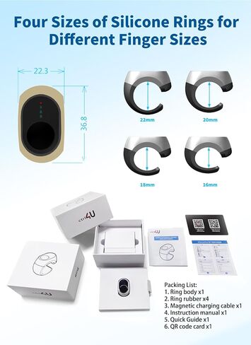 حلقة التمرير عن بنية بوتوث لـ Tiktok و Kindle و Camera - متوافقة مع iPhone و iPad و iOS و Android - Page Turner و Video Recording Remote - Black in Kuwait