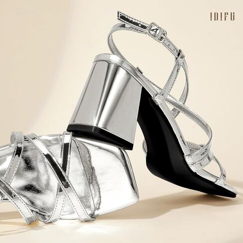 idifu in3 strappy heels chunky block square open tee heele cheels wedder prom bridal party shoes for the women revisty regly strendy summer bride bride heeled slgeback slingback low short hears cheels in Kuwait