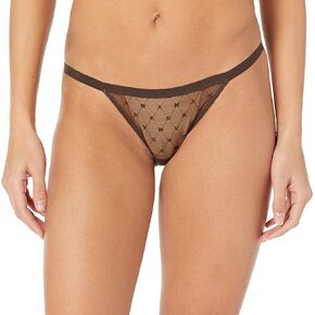 بيكيني نسائي من DKNY بخيط شبكي Monogram، جافا، متوسط in Kuwait