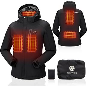 Women and Girls Heated Jacket Hood with Battery Pack, Women Hand Warmer with Pocket Winter Warm Heated Jackets