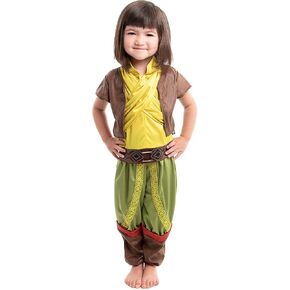 Little Adventures Deluxe Dragon Princess Warrior Dress Up Costume - Machine Washable Girl Child Pretend Play Party Outfit