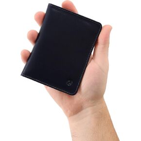 Couro50 Front Pocket Minimalist Leather Slim Wallet RFID Blocking Small Size 620 (Coffee)