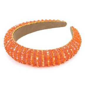 Wecoe Black Headband for Women Fashion Rhinestone Headbands Women Padded Headband Fancy Bling Diamond Sparkle Crystal Beaded Headband Cute Hair Bands Halloween Gifts Hair Accessories For Women Girls