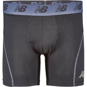 New Balance Men's 4" Boxer Brief No Fly with Pouch, 1-Pack
