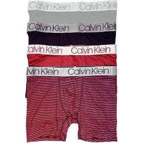 Calvin Klein Men's Microfiber Boxer Briefs 4 Pack (G(NP2431-810)/R, X-Large)
