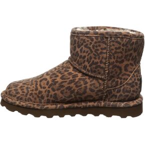 BEARPAW Women's Aleesa Exotic Multiple Colors | Women's Ankle Boot | Women's Slip On Boot | Comfortable Winter Boot