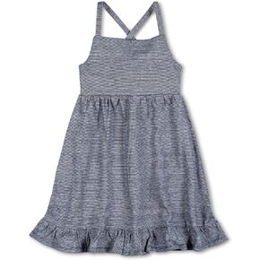 Hope & Henry Girls' Sleeveless Button Front Sun Dress