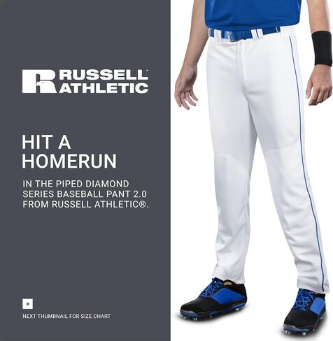 Russell Athletic Men's Piped Diamond Series Baseball Pant 2.0 in Saudi Arabia