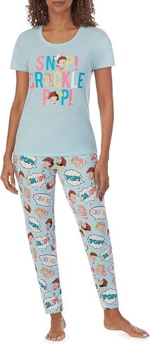 طقم بيجامة الركض للسيدات من Kellogg's Pop-Tarts and Rice Krispies بأكمام قصيرة in Kuwait